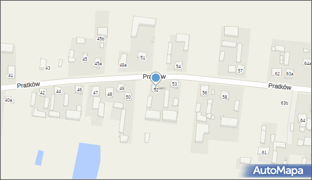 Pratków, Pratków, 52, mapa Pratków