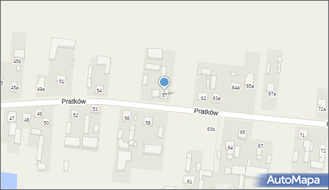 Pratków, Pratków, 57, mapa Pratków