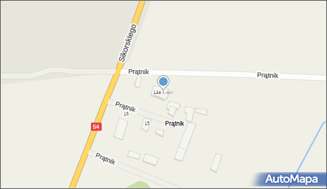 Prątnik, Prątnik, 14b, mapa Prątnik