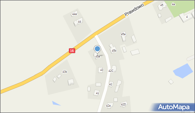 Prawdowo, Prawdowo, 43a, mapa Prawdowo