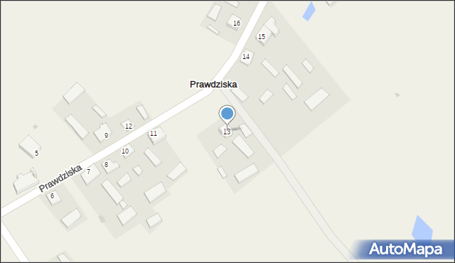 Prawdziska, Prawdziska, 13, mapa Prawdziska