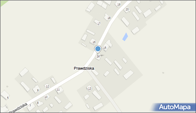 Prawdziska, Prawdziska, 14, mapa Prawdziska