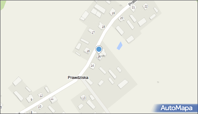 Prawdziska, Prawdziska, 15, mapa Prawdziska