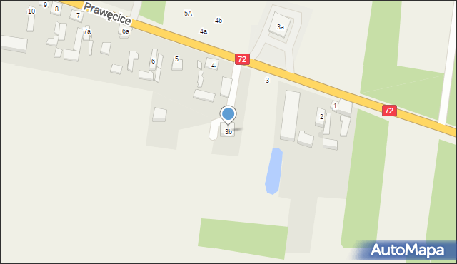 Prawęcice, Prawęcice, 3b, mapa Prawęcice