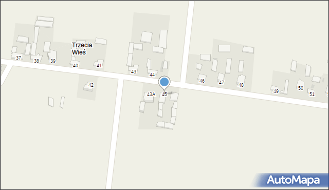 Prawęcin, Prawęcin, 45, mapa Prawęcin