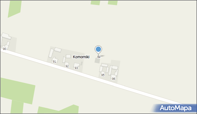 Prawęcin, Prawęcin, 94, mapa Prawęcin