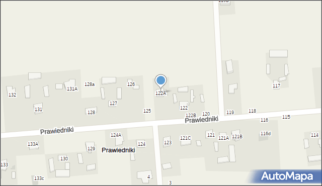 Prawiedniki, Prawiedniki, 122A, mapa Prawiedniki