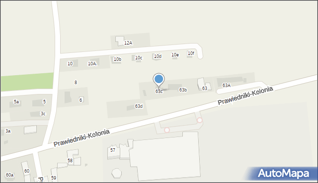 Prawiedniki-Kolonia, Prawiedniki-Kolonia, 63c, mapa Prawiedniki-Kolonia