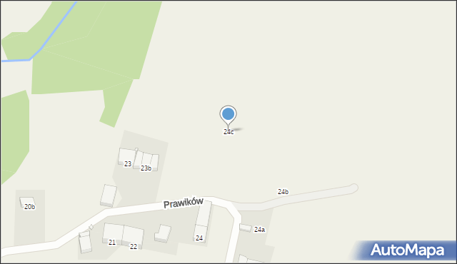 Prawików, Prawików, 24c, mapa Prawików