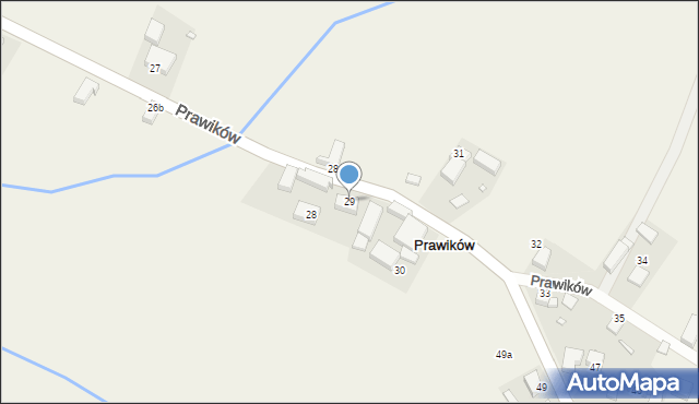 Prawików, Prawików, 29, mapa Prawików