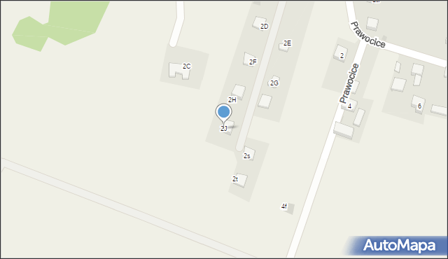 Prawocice, Prawocice, 2J, mapa Prawocice