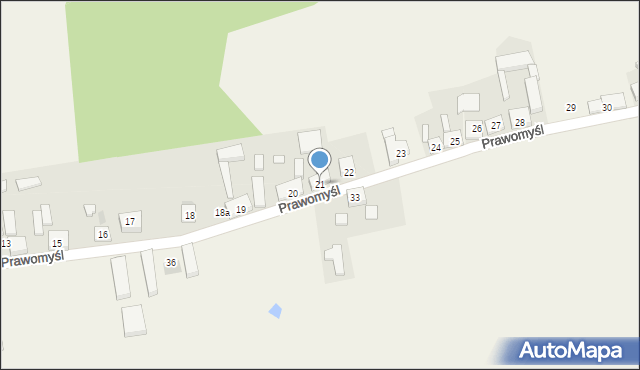 Prawomyśl, Prawomyśl, 21, mapa Prawomyśl
