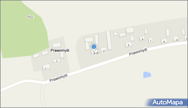 Prawomyśl, Prawomyśl, 3, mapa Prawomyśl