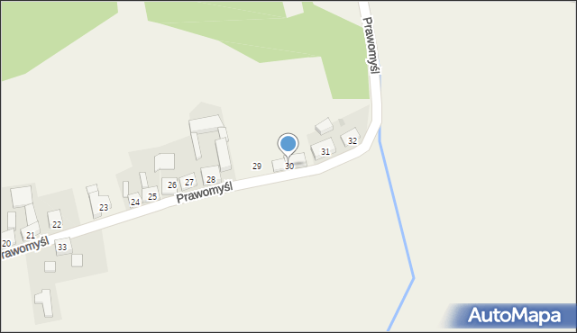 Prawomyśl, Prawomyśl, 30, mapa Prawomyśl