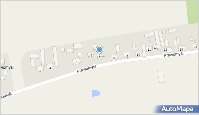 Prawomyśl, Prawomyśl, 7, mapa Prawomyśl