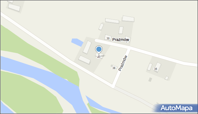 Prażmów, Prażmów, 40, mapa Prażmów