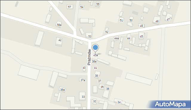 Prażmów, Prażmów, 43a, mapa Prażmów