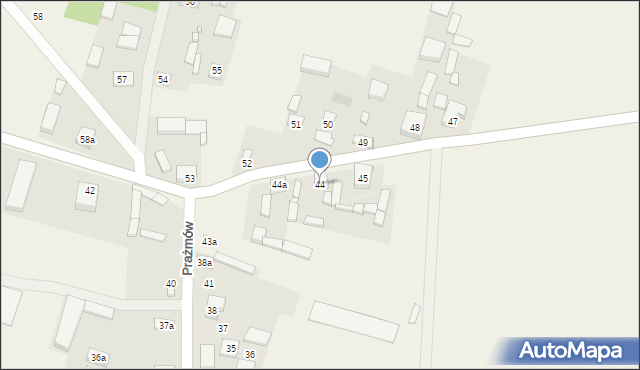 Prażmów, Prażmów, 44, mapa Prażmów