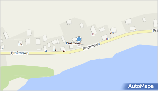 Prażmowo, Prażmowo, 12, mapa Prażmowo