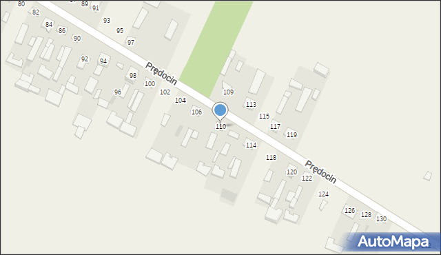 Prędocin, Prędocin, 110, mapa Prędocin