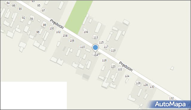 Prędocin, Prędocin, 114, mapa Prędocin