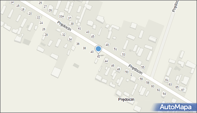 Prędocin, Prędocin, 42, mapa Prędocin