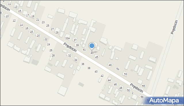 Prędocin, Prędocin, 43, mapa Prędocin