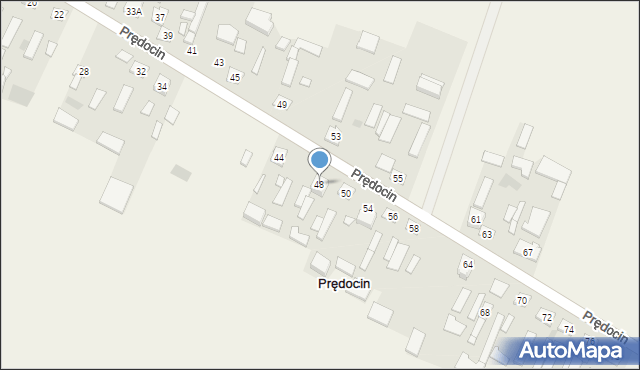 Prędocin, Prędocin, 48, mapa Prędocin