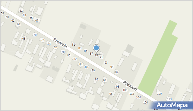 Prędocin, Prędocin, 89, mapa Prędocin