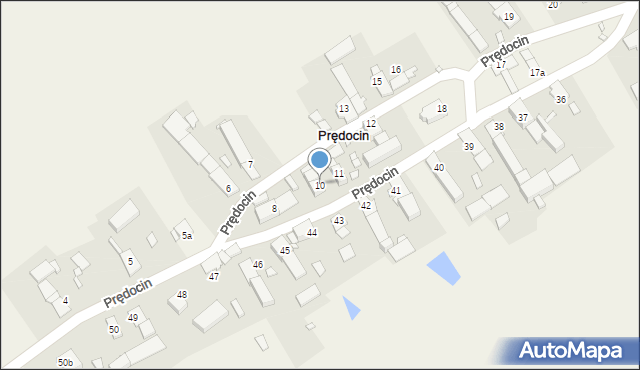 Prędocin, Prędocin, 10, mapa Prędocin