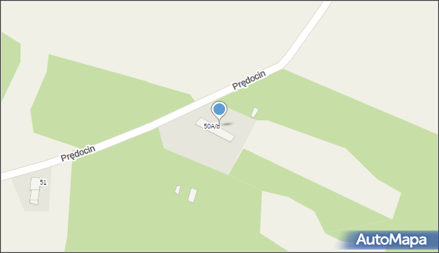 Prędocin, Prędocin, 50c, mapa Prędocin