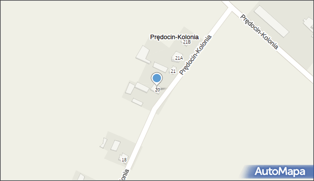 Prędocin-Kolonia, Prędocin-Kolonia, 20, mapa Prędocin-Kolonia