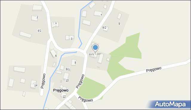 Pręgowo, Pręgowo, 11/2, mapa Pręgowo
