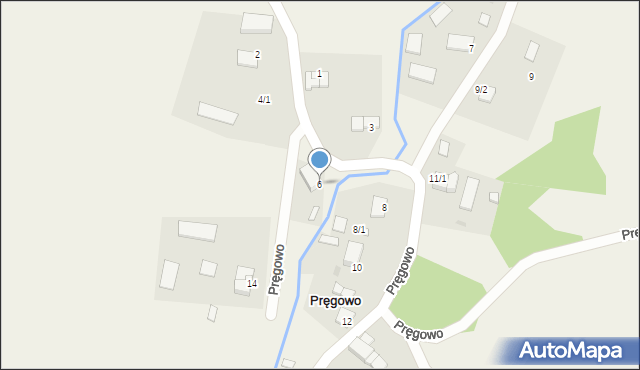 Pręgowo, Pręgowo, 6, mapa Pręgowo