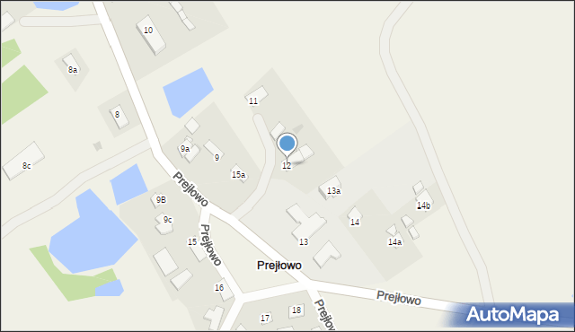 Prejłowo, Prejłowo, 12, mapa Prejłowo