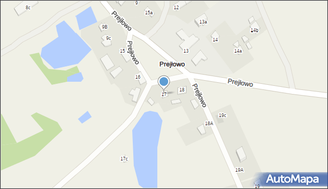 Prejłowo, Prejłowo, 17, mapa Prejłowo
