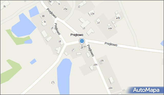 Prejłowo, Prejłowo, 18, mapa Prejłowo