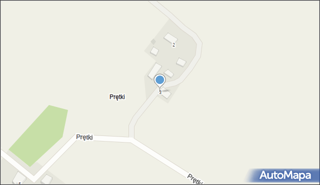 Prętki, Prętki, 3, mapa Prętki