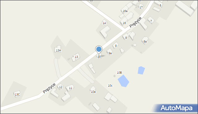 Prężyce, Prężyce, 10, mapa Prężyce