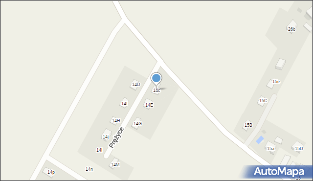 Prężyce, Prężyce, 14c, mapa Prężyce