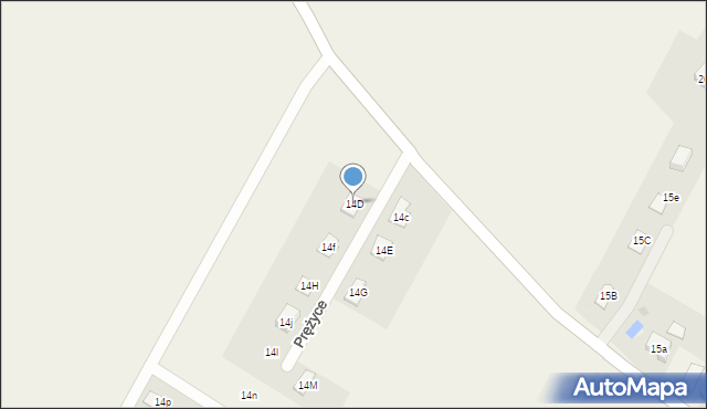 Prężyce, Prężyce, 14D, mapa Prężyce