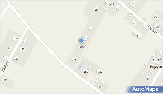 Prężyce, Prężyce, 15C, mapa Prężyce