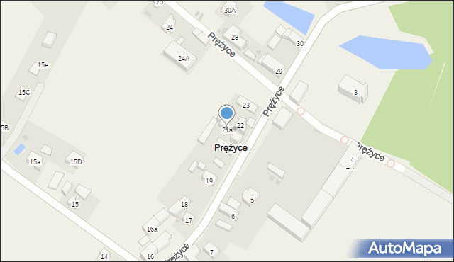 Prężyce, Prężyce, 21a, mapa Prężyce