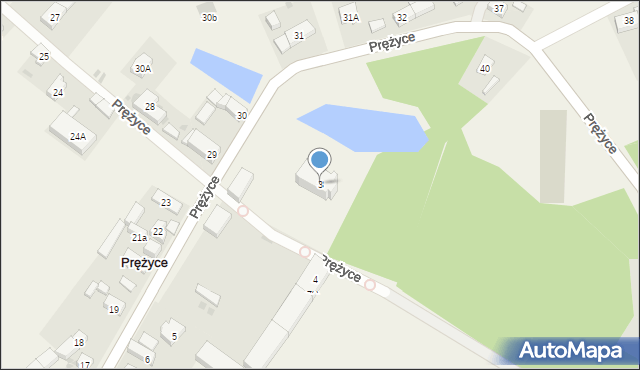 Prężyce, Prężyce, 3, mapa Prężyce
