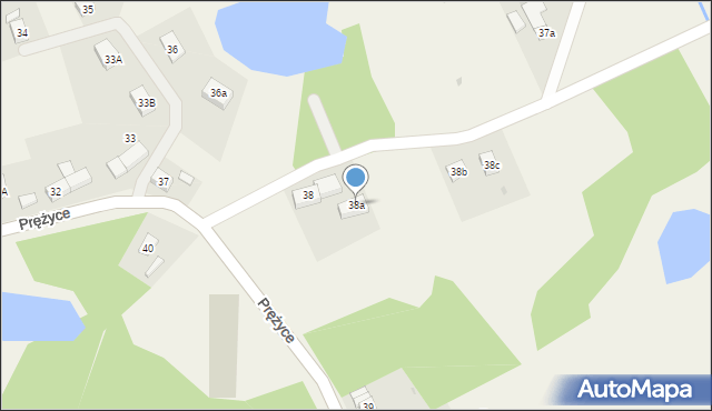 Prężyce, Prężyce, 38a, mapa Prężyce