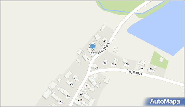 Prężynka, Prężynka, 23, mapa Prężynka