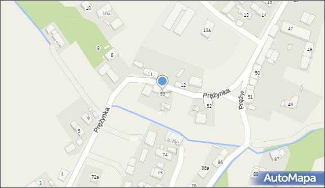 Prężynka, Prężynka, 53, mapa Prężynka