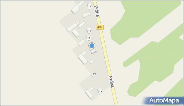 Próba, Próba, 13, mapa Próba