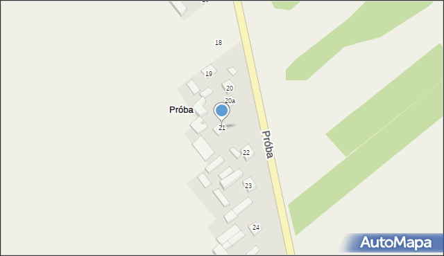 Próba, Próba, 21, mapa Próba