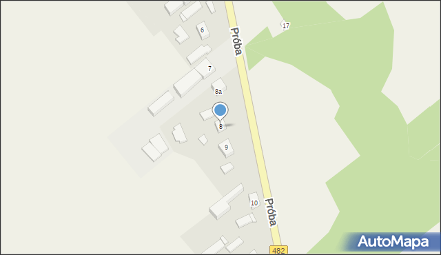 Próba, Próba, 8, mapa Próba